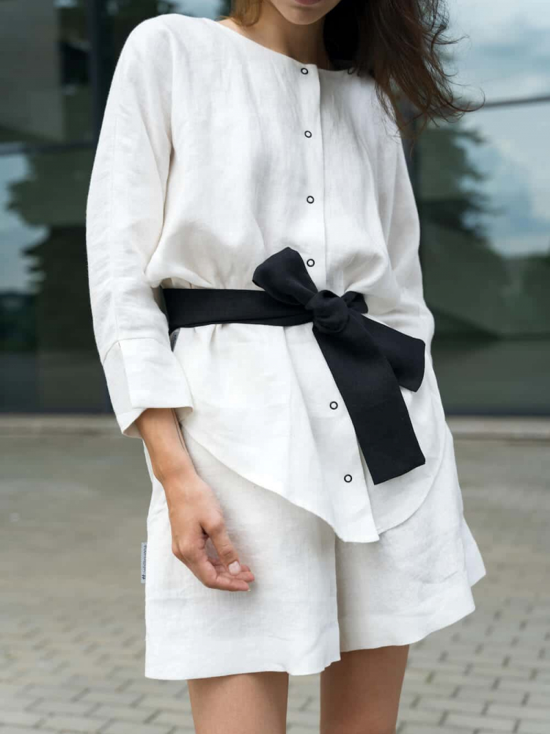 Lininiai oversized marškiniai