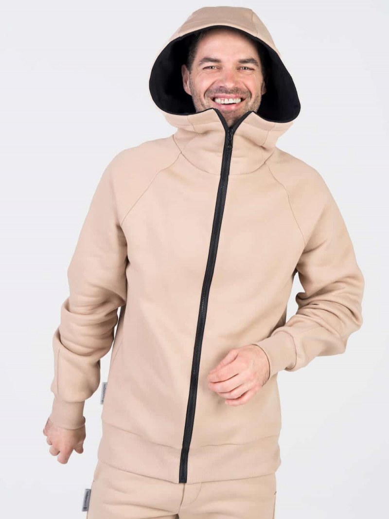 Džemperis su kapišonu ir užtrauktuku