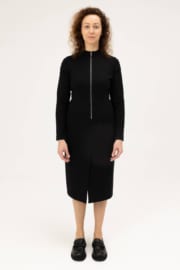 juodos spalvos smart casual suknelė