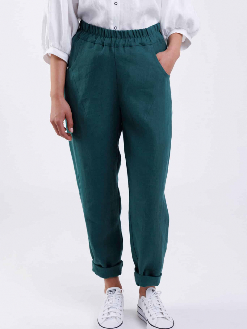 Lininės Jogger kelnės