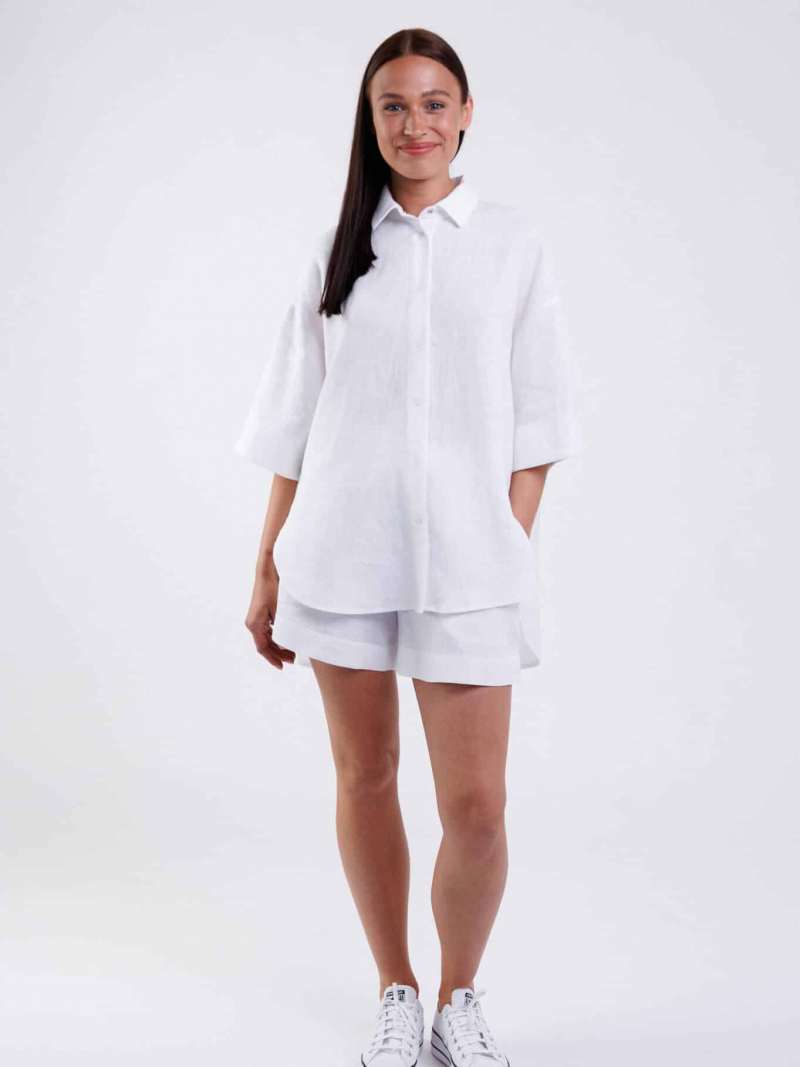 Lininiai Oversized marškiniai