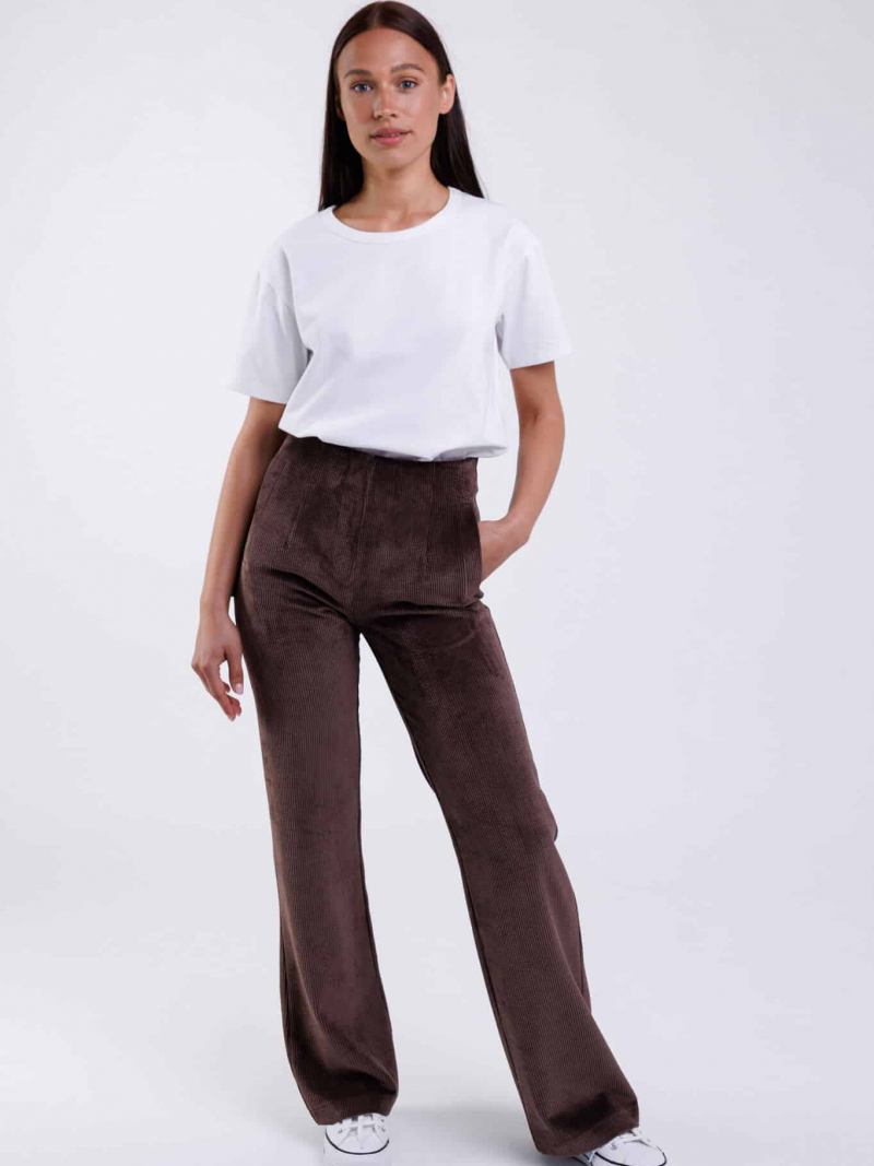 Velvetinės klasikinės kelnės