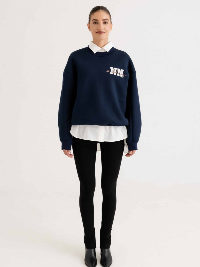 Džemperis plačiomis rankovėmis