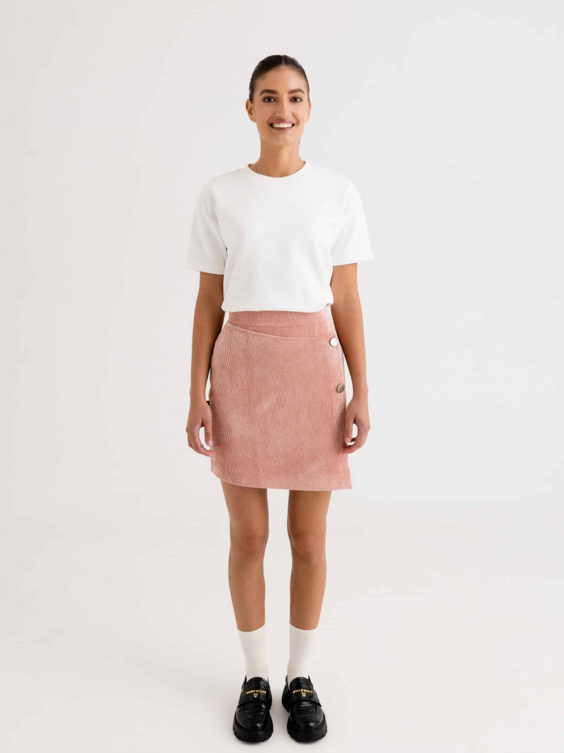 Velvetinis wrap sijonas