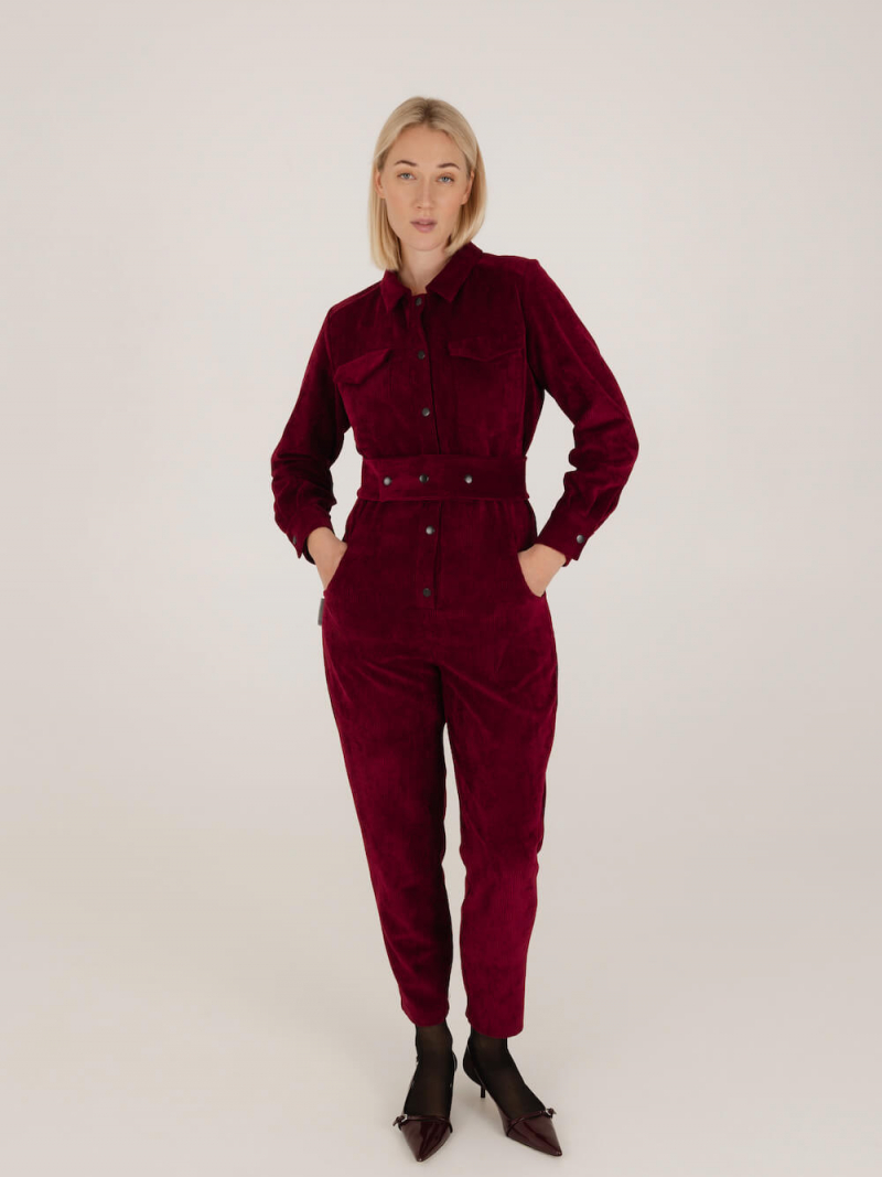 Velvetinis aviator stiliaus kombinezonas
