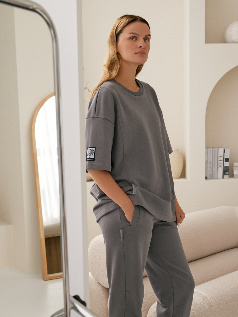 Oversized medvilninė palaidinė