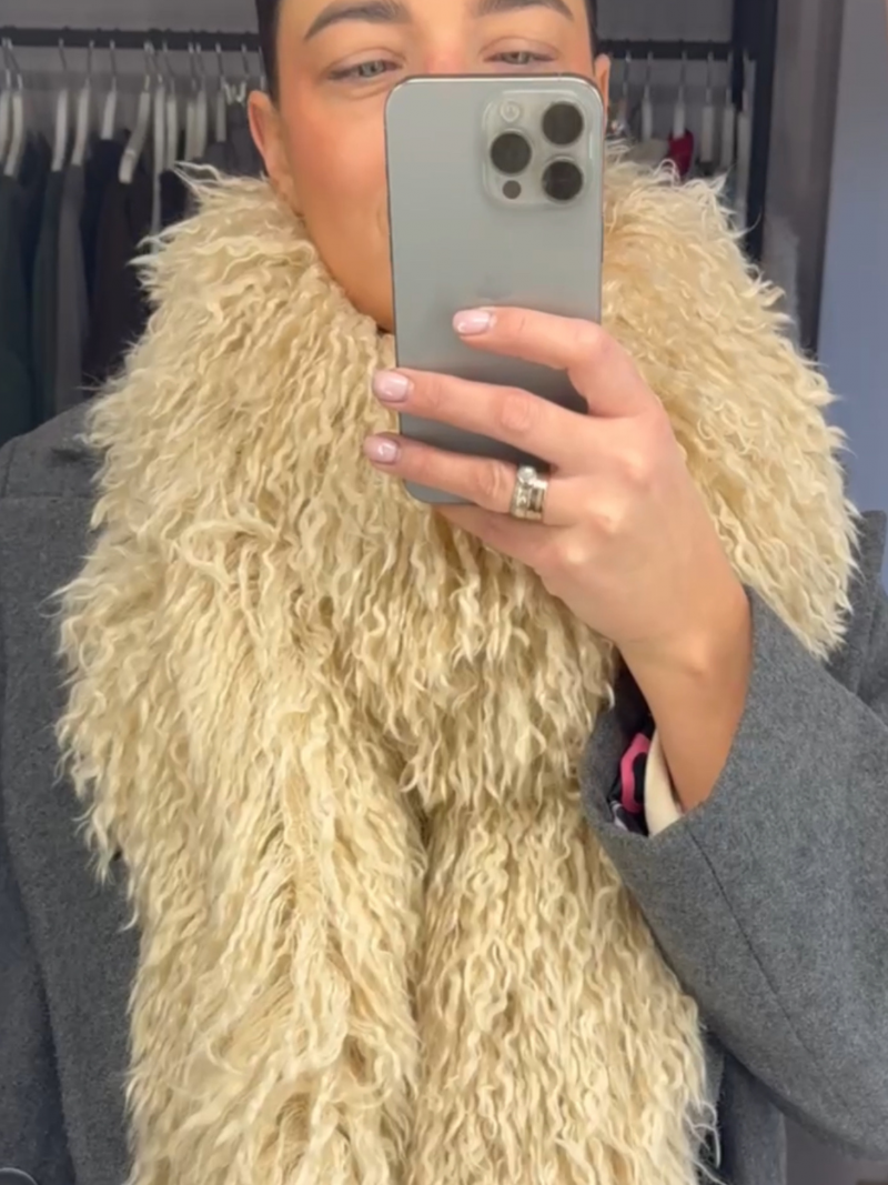 Dirbtinio kailio šalikas